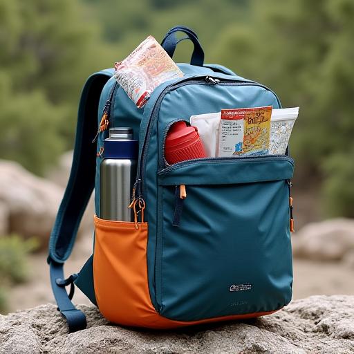 The Tabi Adventure Pack filled with hiking gear.